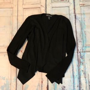 INC Black Open Cardigan Size Small